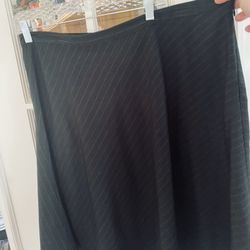 Chaps Pinstripe Skirt
