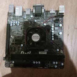 (Price reduced) MSI AMiL Motherboard w/ AMD Athlon CPU & 8 GB Ram