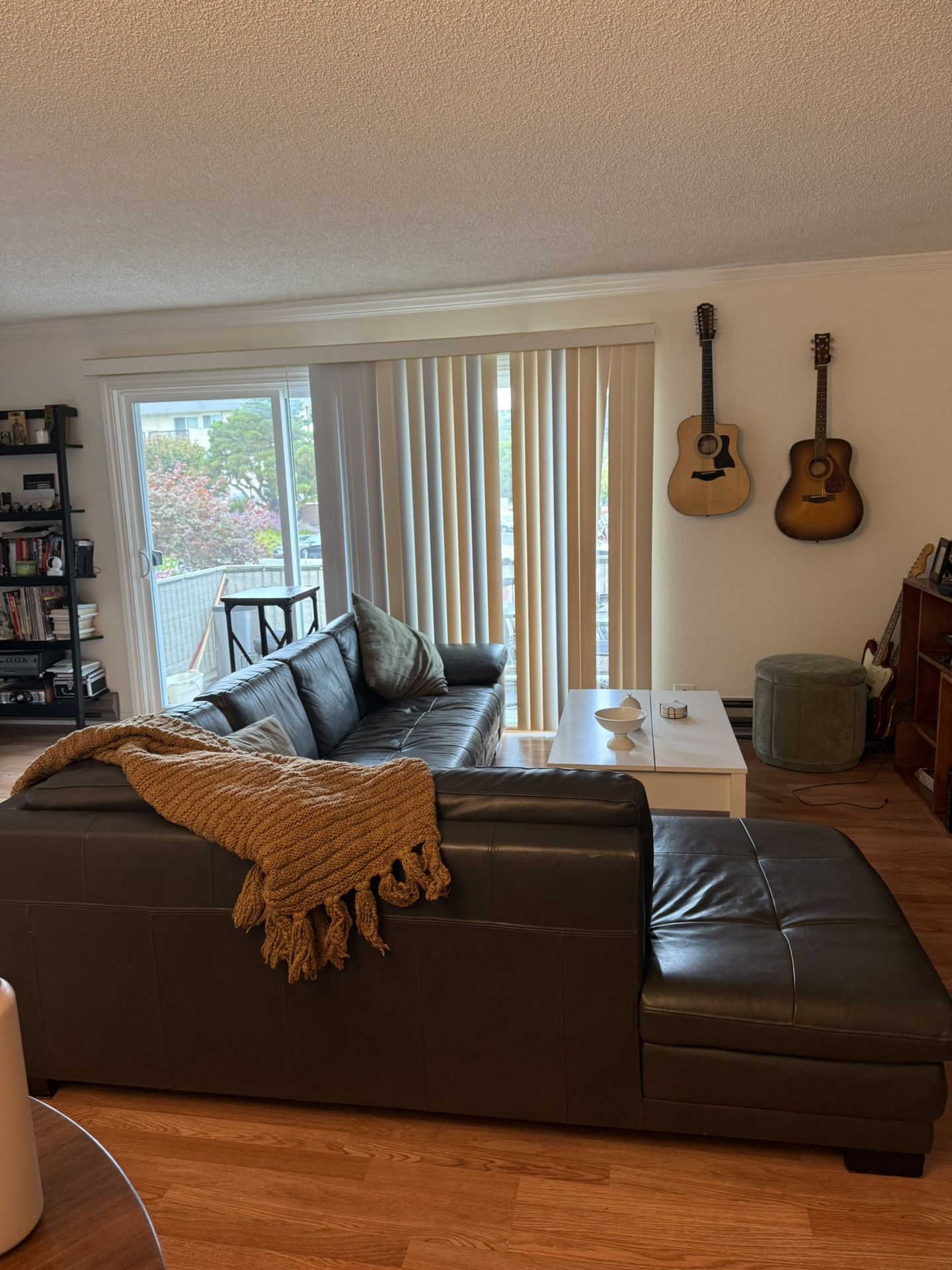 Scandinavian Designs Leather Sectional Couch