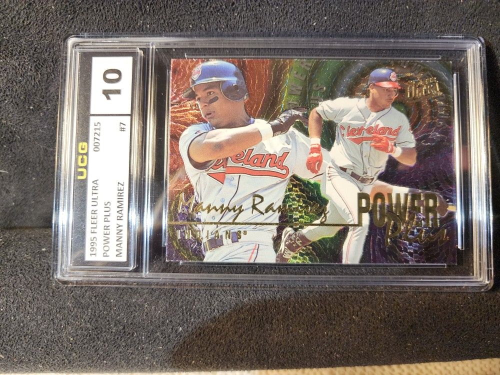 1996 Fleer Ultra Power Plus Manny Ramirez #7 UCG GEM MT 10