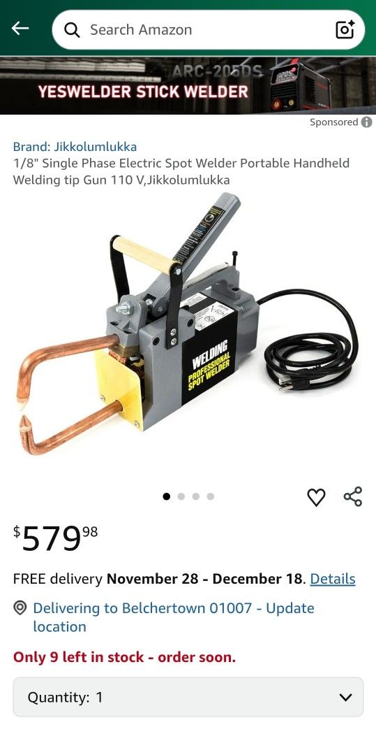🔥 110V Jikkolumlukka Handheld Spot Welder – Works Perfectly!
