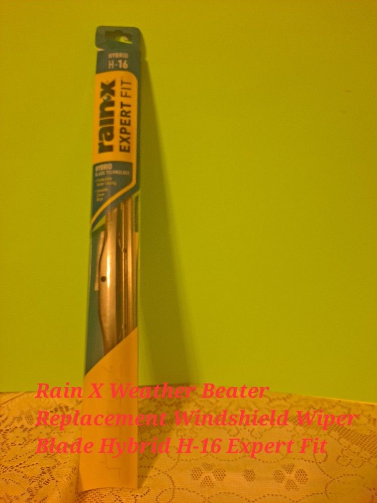 Rain X Weather Beater Replacement Windshield Wiper Blade Hybrid H-16 Expert Fit-$16.00