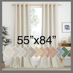 Linen Curtains Set 