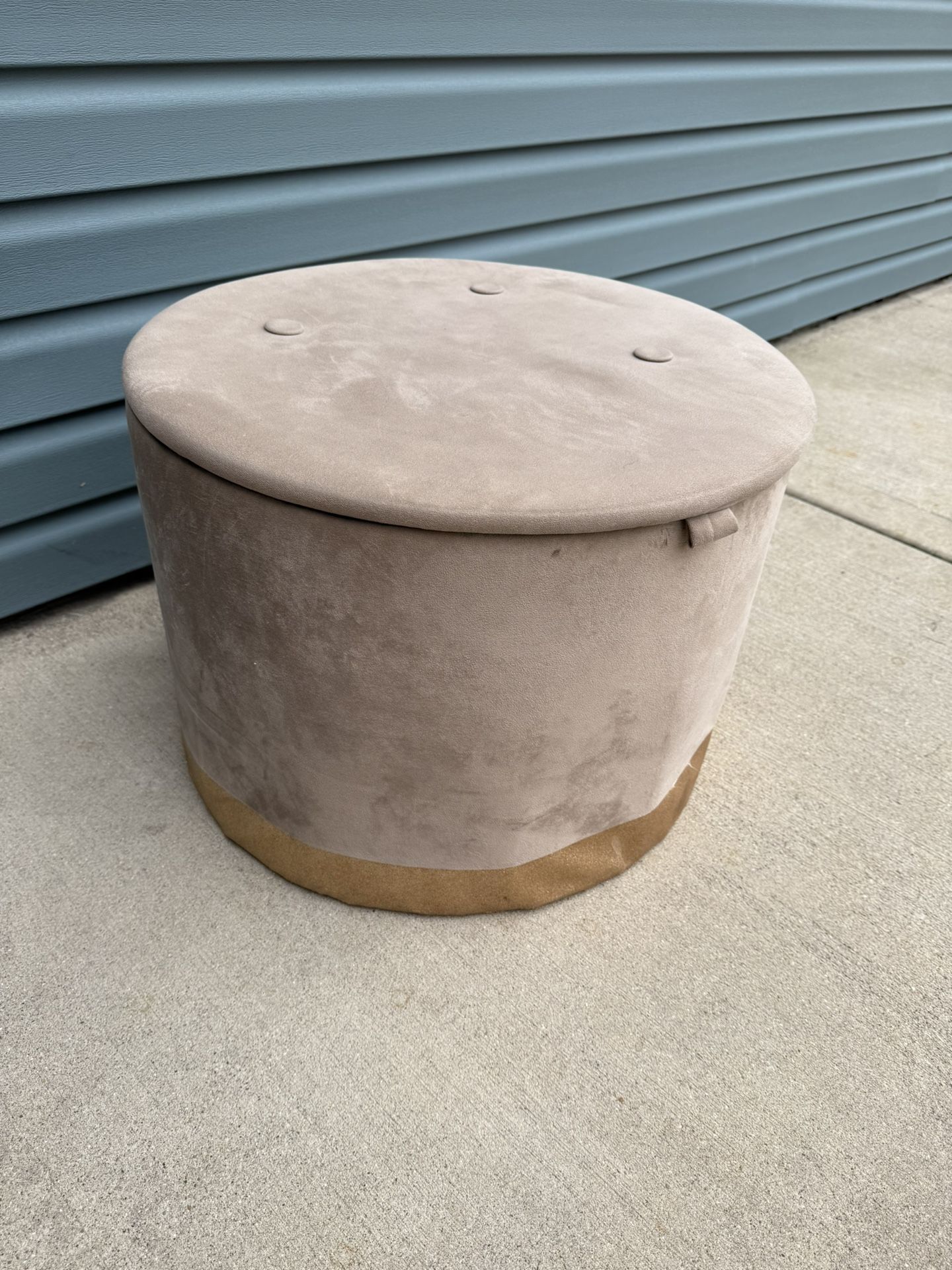 Circular Ottoman with Storage Footstool & Seat