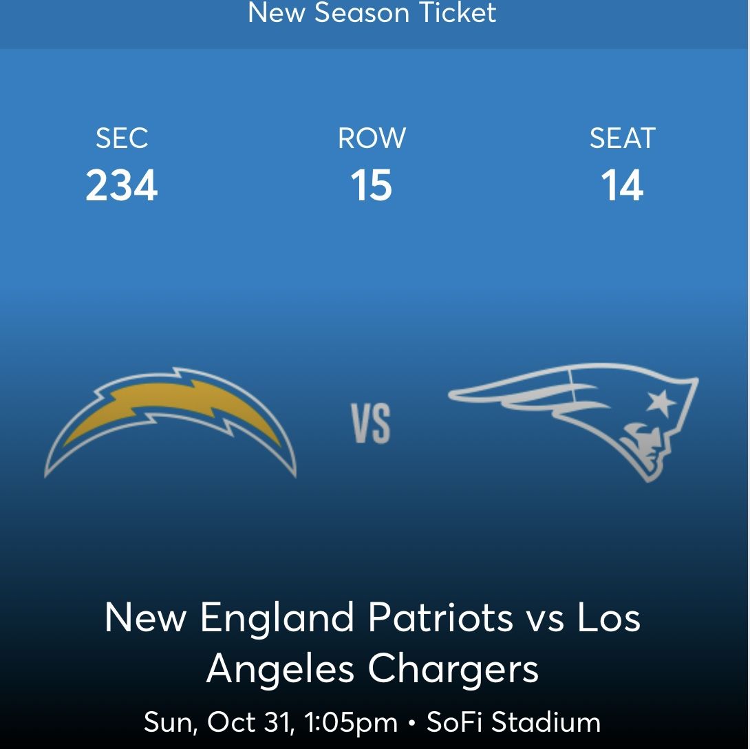 Patriots Vs Chargers