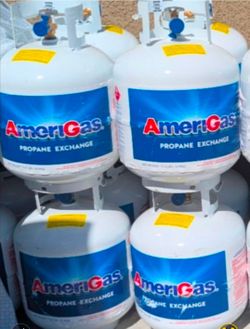 FULL 5 Gallon Propane Tanks, Ready For Use!