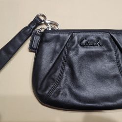 Authentic Coach Leather Wristlet- Brand New