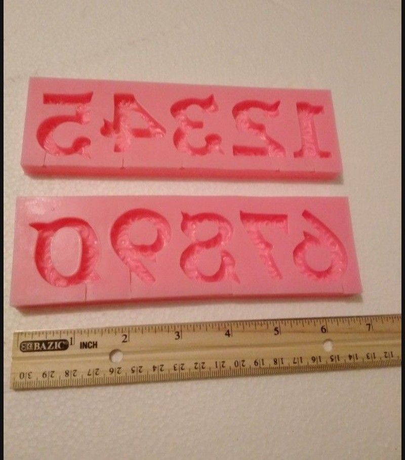 Numbers Silicon Molds Set $10