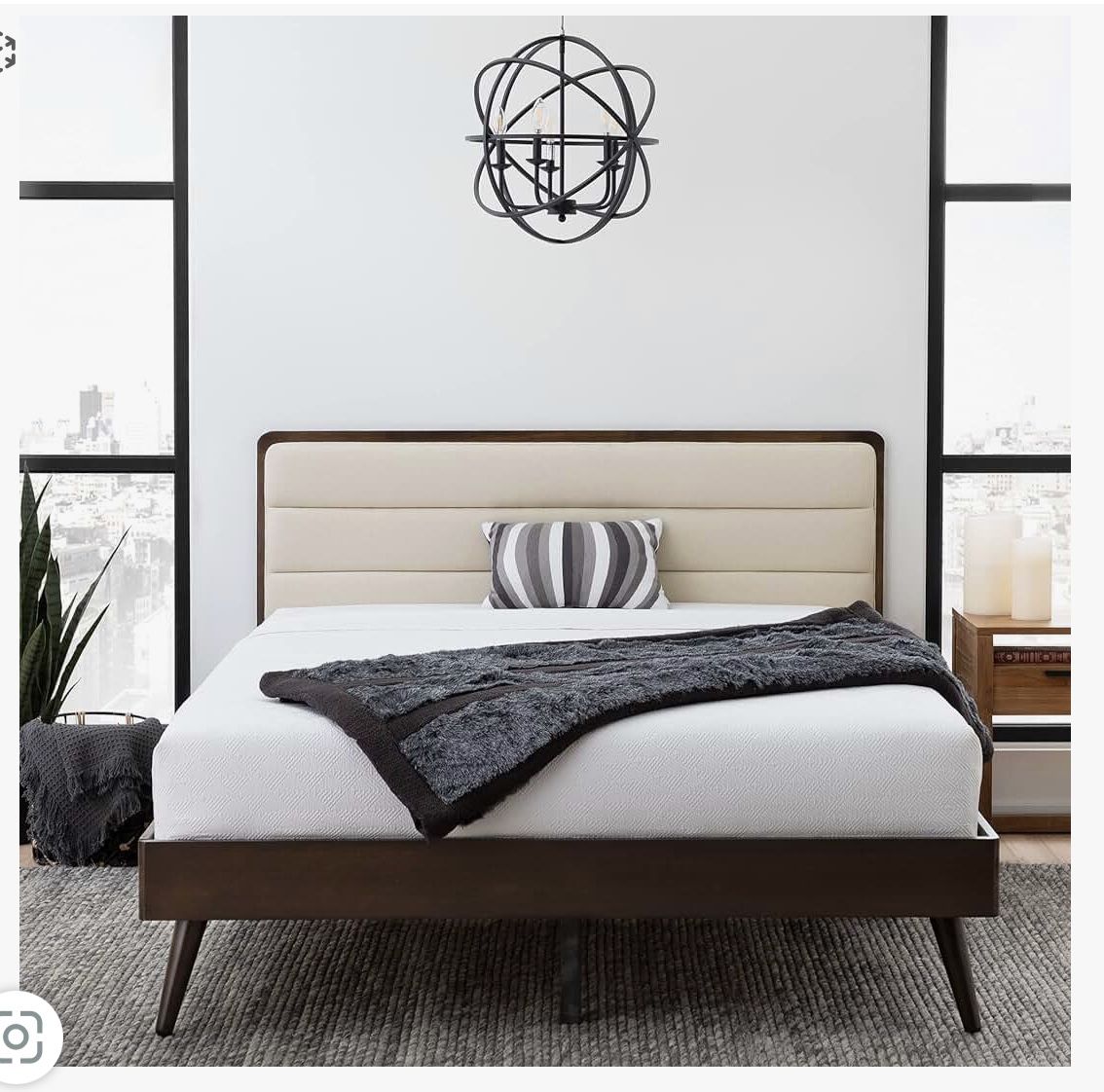 Canterbury Twin Upholstered Bed Frame 