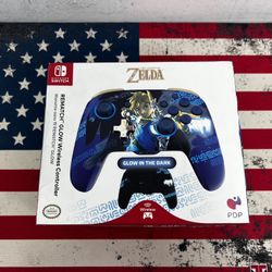 Nintendo Switch PDP Zelda Rematch Glow Wireless Controller 