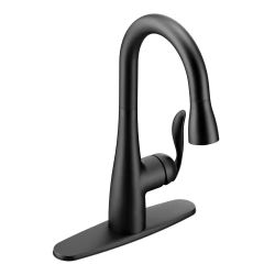 New Moen Arbor Matte Black Kitchen Faucet
