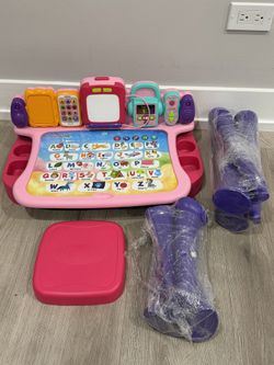 VTech Explore & Write Activity Desk – Pink- Like New