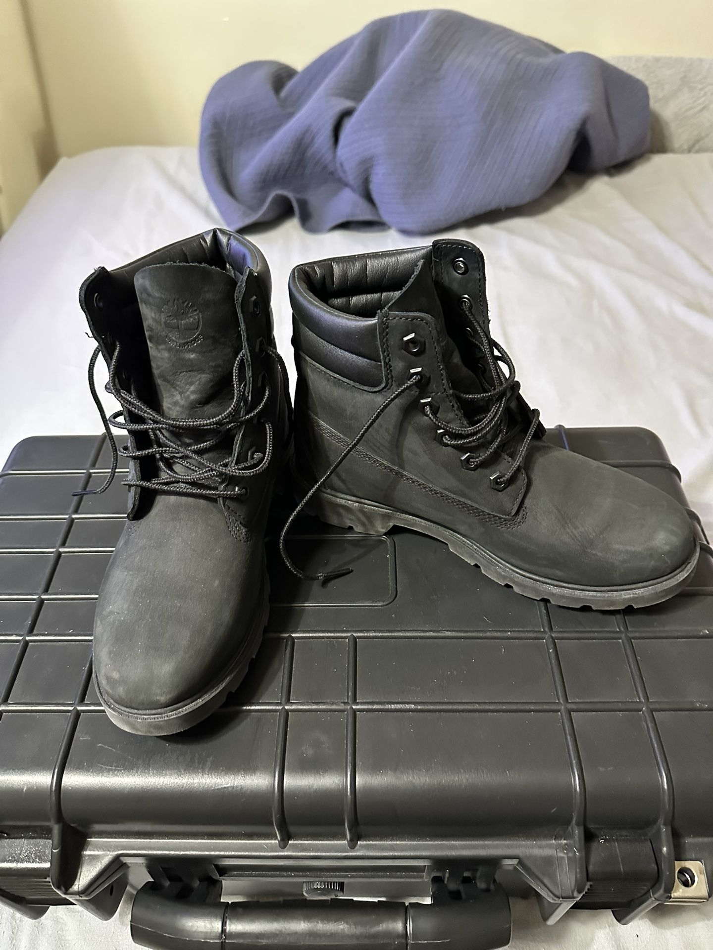 Timberland Black Suede/Leather
