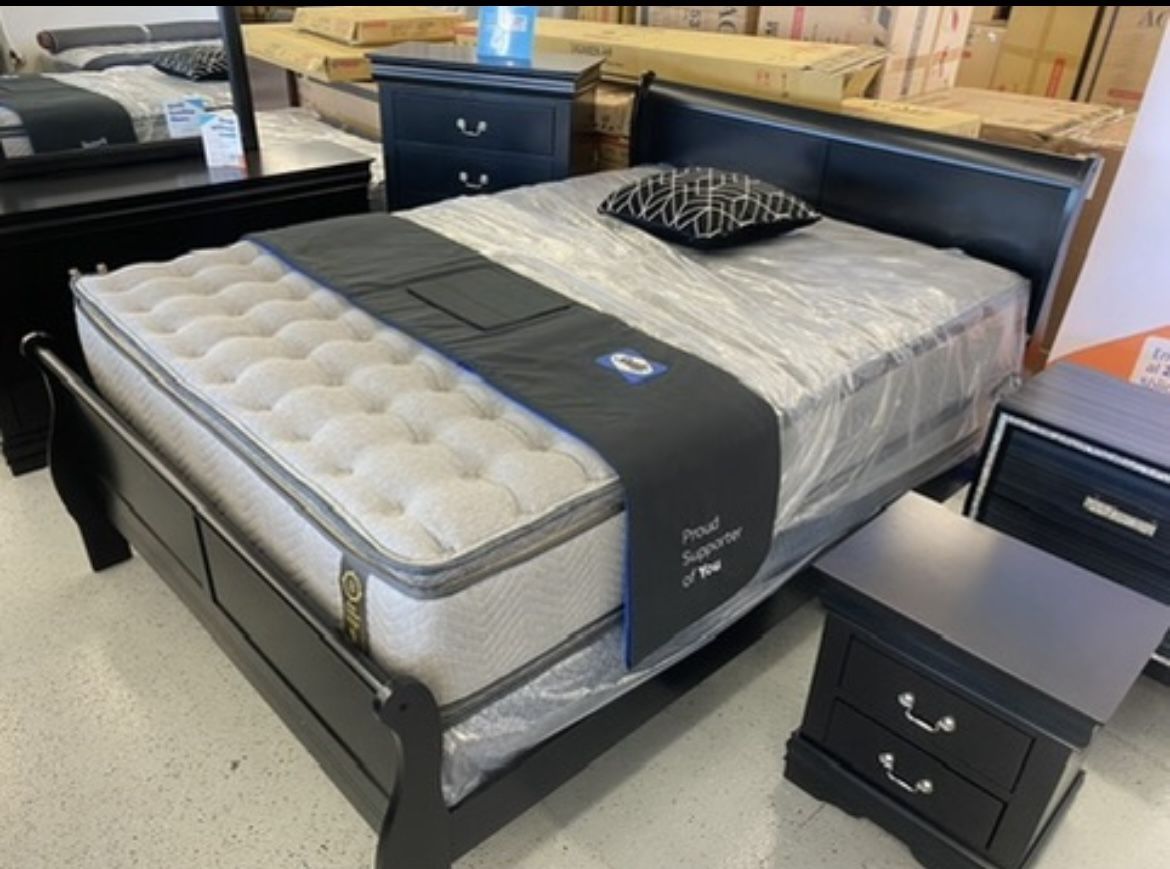 Furniture, Mattress, Boxspring, Bunkbed, Bed, Frame, Dresser, Mirror, Nightstand, Chest