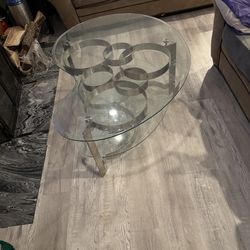 High quality glass coffee table