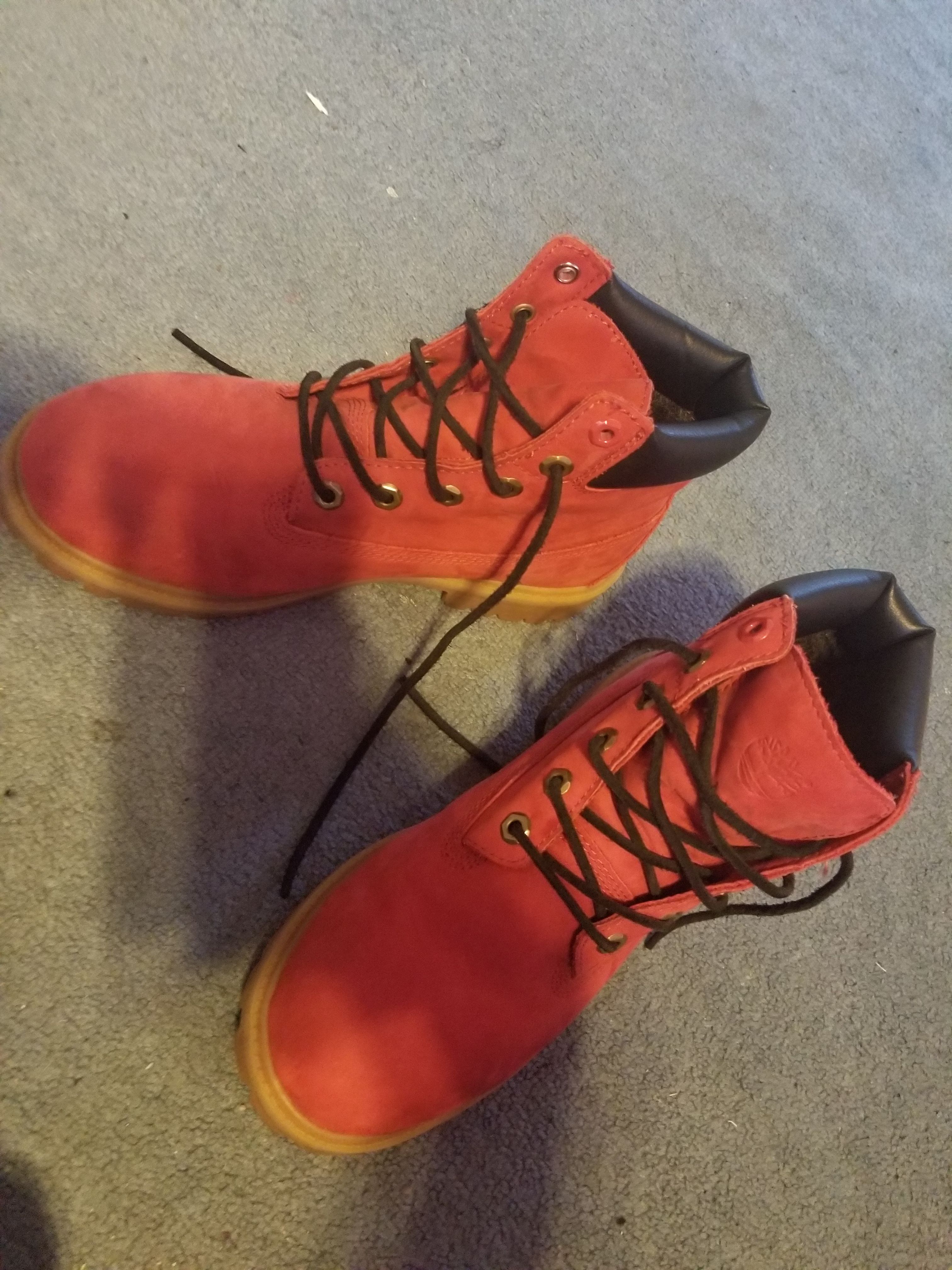 Timberland Boots (Red) size 7 men