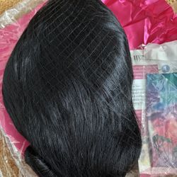 Brand New : 8inch Human Wigs Black 