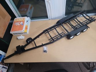 Rc4wd Tripple Axle Boat Trailer With Upgrades