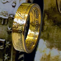 American Gold Eagle Coin Ring 22K 1 4oz for Sale in Dallas TX