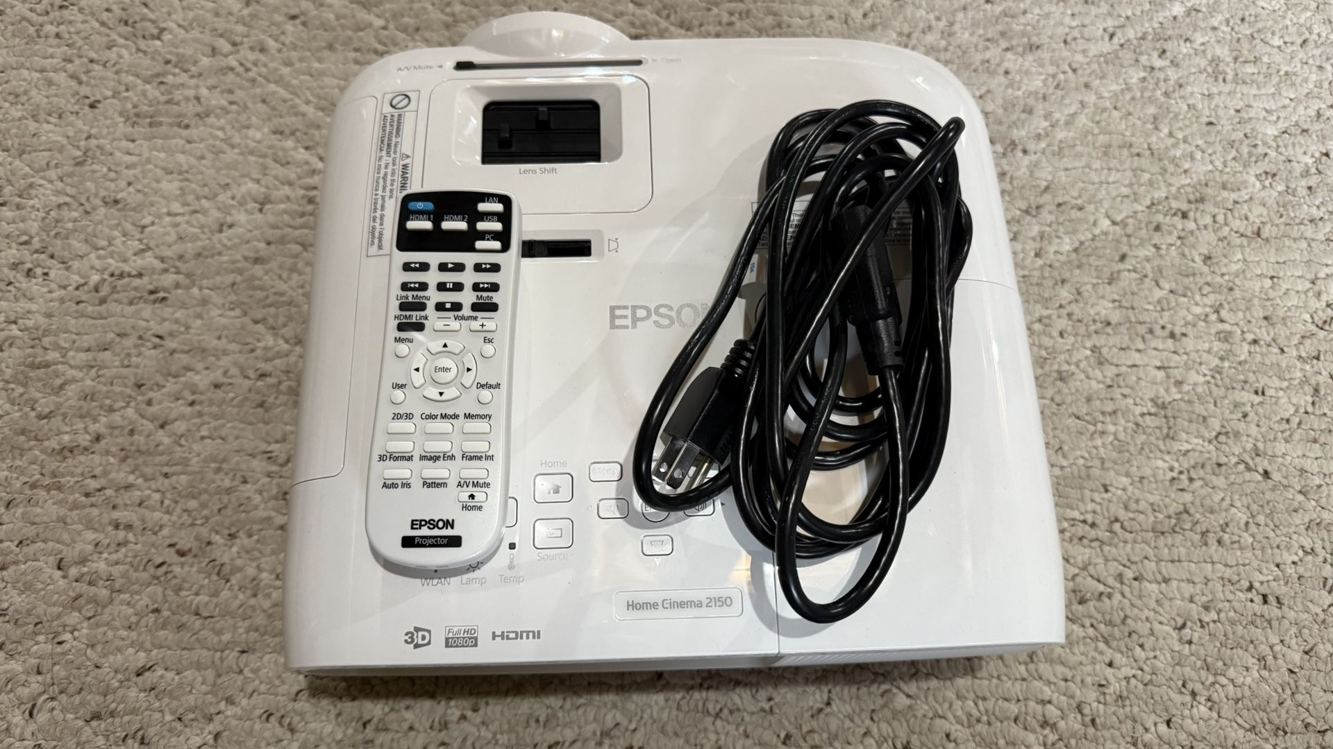Epson 3D 1080p Projector