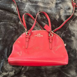 Red coach Purse