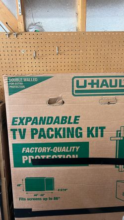 Uhaul TV box fits up to 86” screens