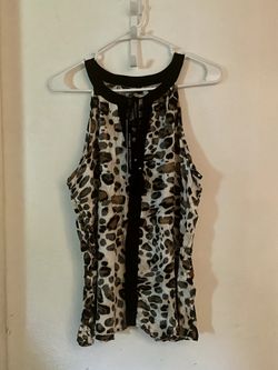Leopard Print Sleeveless Top