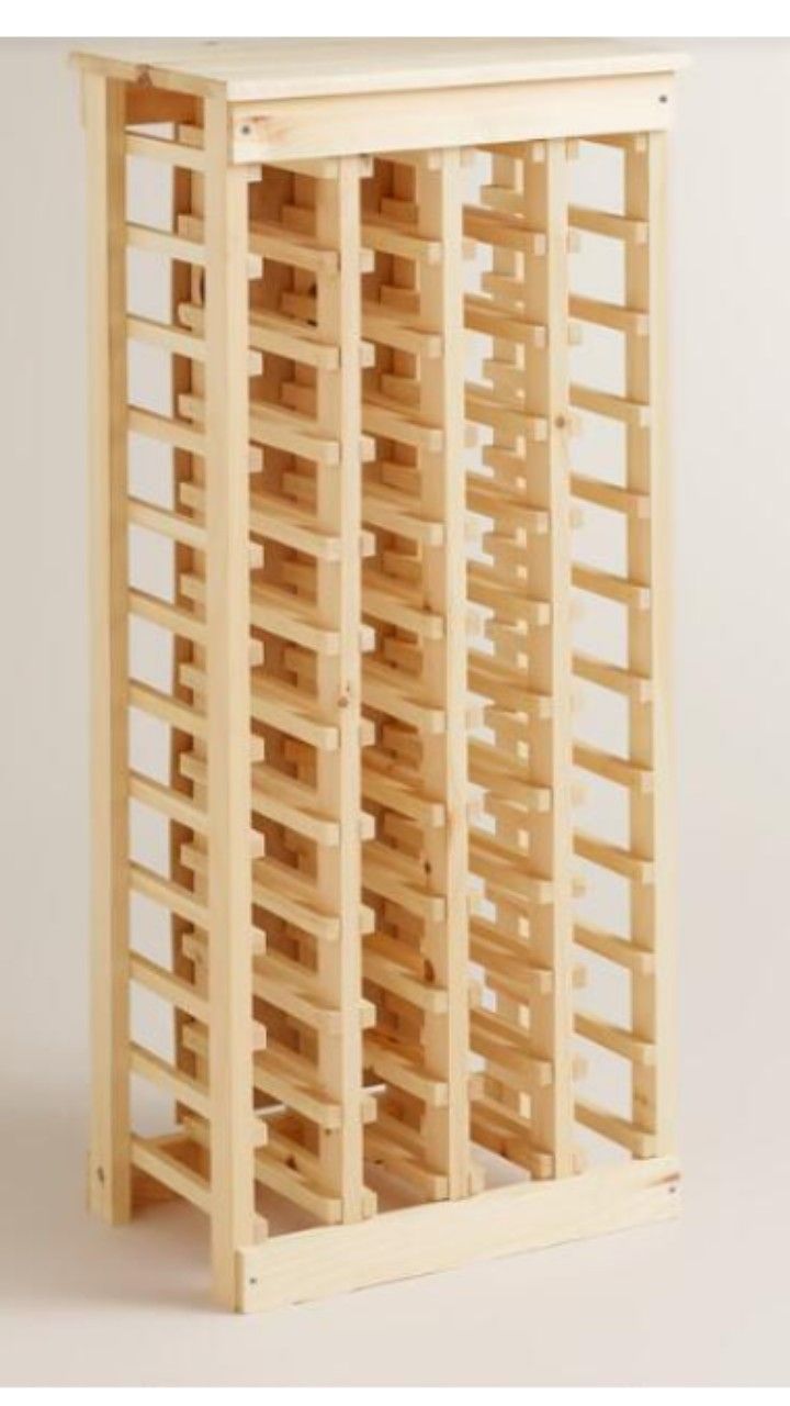 Pine 44-Bottle Wine Rack - Wood by World Market