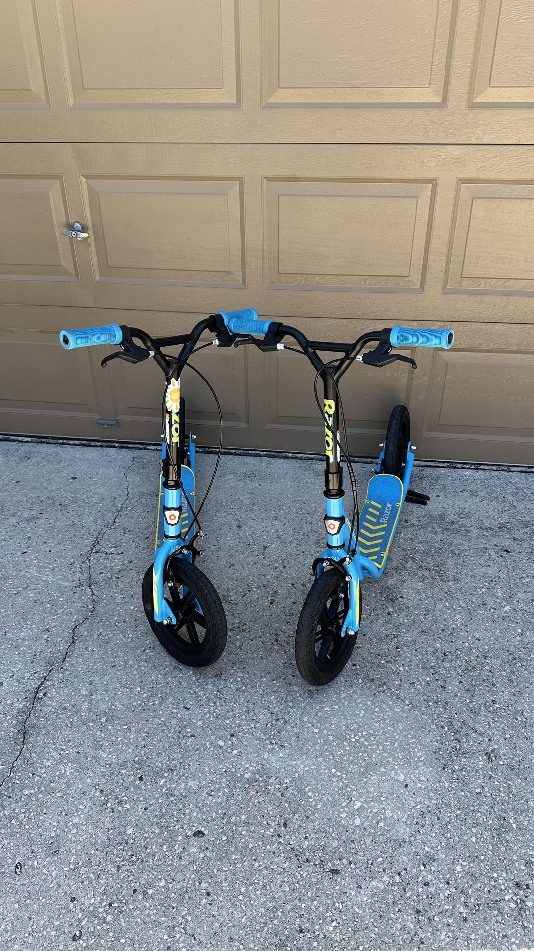 2 Razor Flashback Kick Scooter BMX Style, 12 inch Mag Wheels Air-Filled Tires, for Kids and Teens $30 each $60 total
