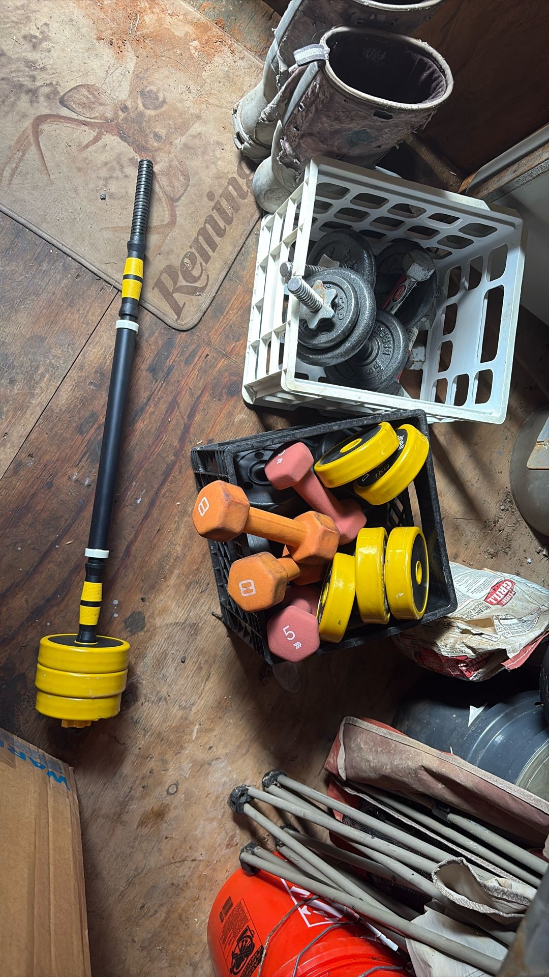 Dumbbells and weights