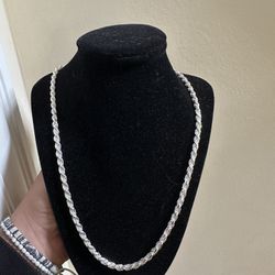Sterling Silver Rope Chain 