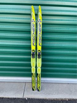 ♻️ Fischer RCS Sprint Crown XC Skis w/ Fischer XC Junior NNN Bindings — 170cm