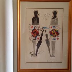 Salvador Dali Original Art Alice In The Wonderland Hand Signed