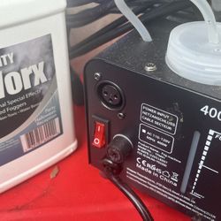 Fog machine with fog liquid