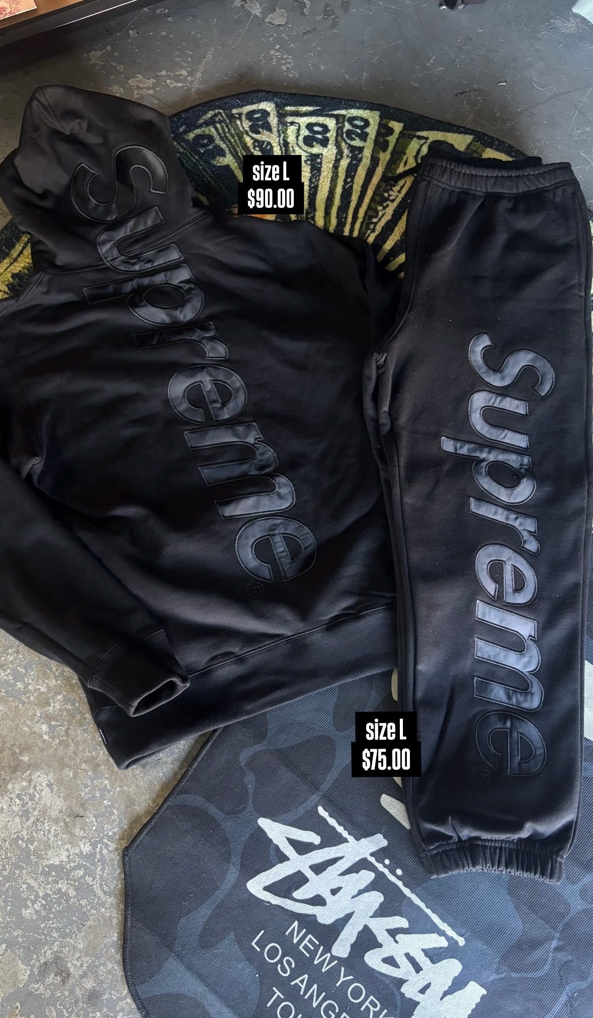 Supreme Hoodie And Sweats Set