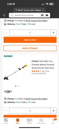 Dewalt 20v String Trimmer (tool-only)