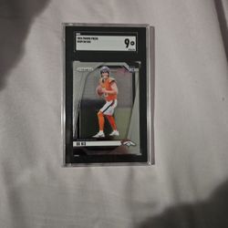 Bo Nix Silver Prizm Rookie 