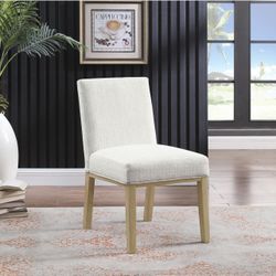 HomePop Kolbe Dining Chair Woven Fabric Only One Chair 