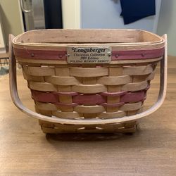 1989 EDITION - Longaberger Christmas Holiday Memory Basket