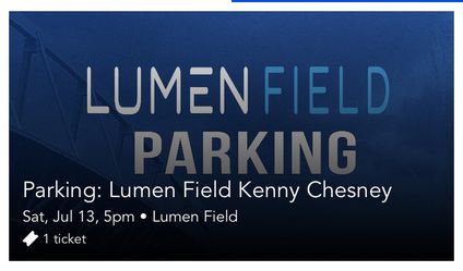 Lumen Field Garage Parking - Kenny Chesney 7/13