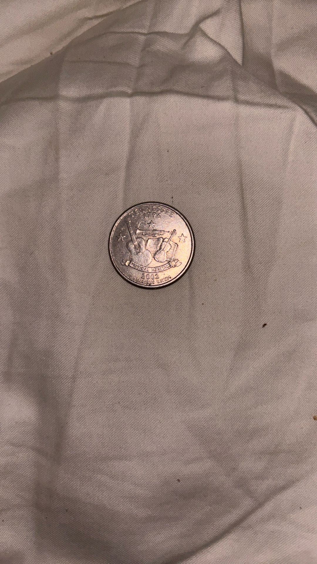 2002 United States Series P Tennessee Statehood Commemorative Coin Quarter