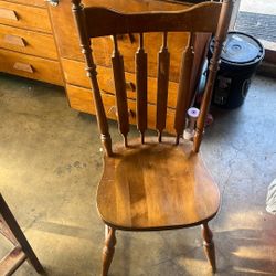 Vintage Cal Shops Wooden Chair 