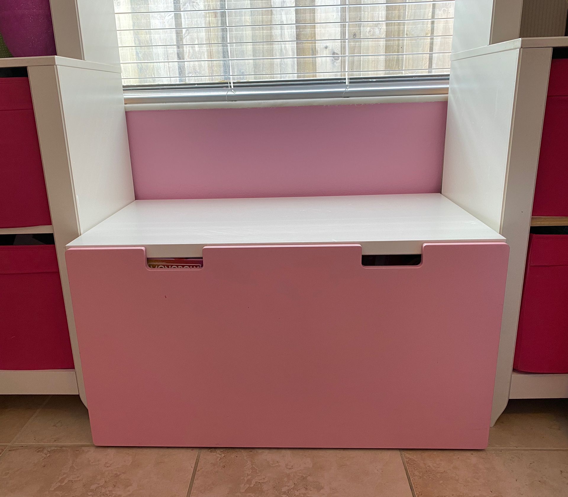 Pink & White Toy Chest