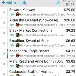 MTG Assassin's Creed TCG List
