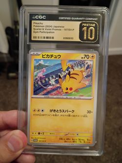 Pikachu pokemon pristine 10