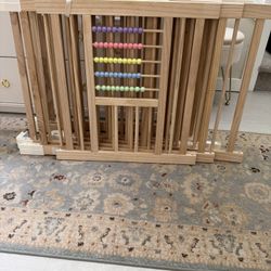 Wooden Baby Playpen (63 x 47 x 24 inch)