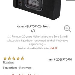 Face Down Kicker 10” Subwoofer