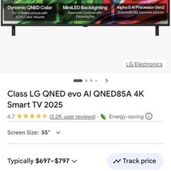 Brand New 2025 Lg Qned Ai 55inch