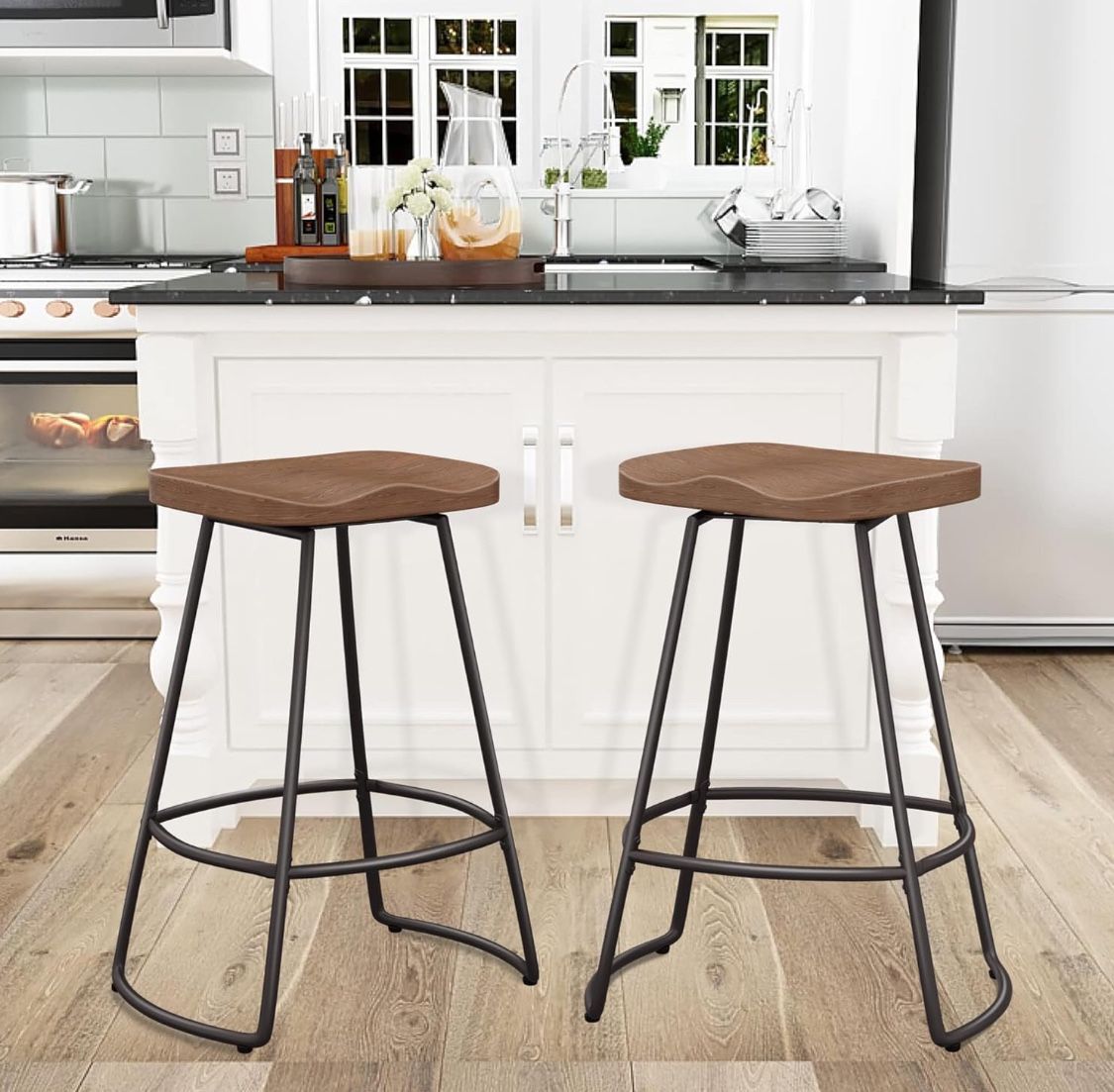Swivel Bar Stools 24” Height (Set of 2)