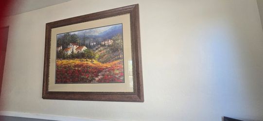 Large Framed Landscape Wall Art